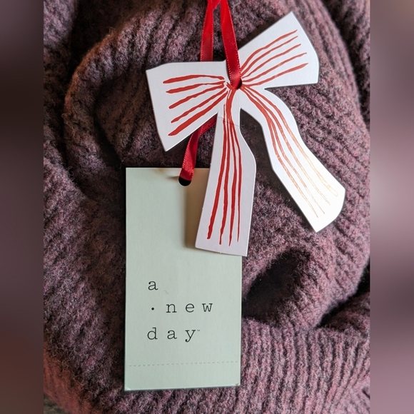 *Final Price Drop* A New Day "Cheers" Crewneck Sweater Sz S Holidays Celebration - Picture 4 of 10